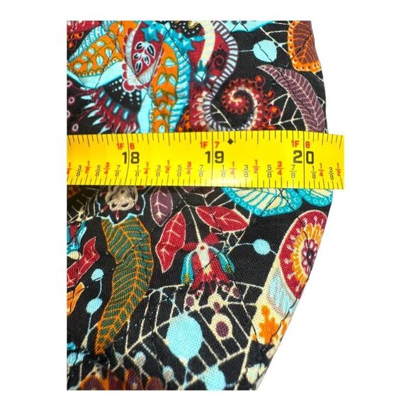 Floral Paisley Quilted Shoulder Bag Floral Print Brown Blue Overnight Tote Boho - Picture 5 of 11